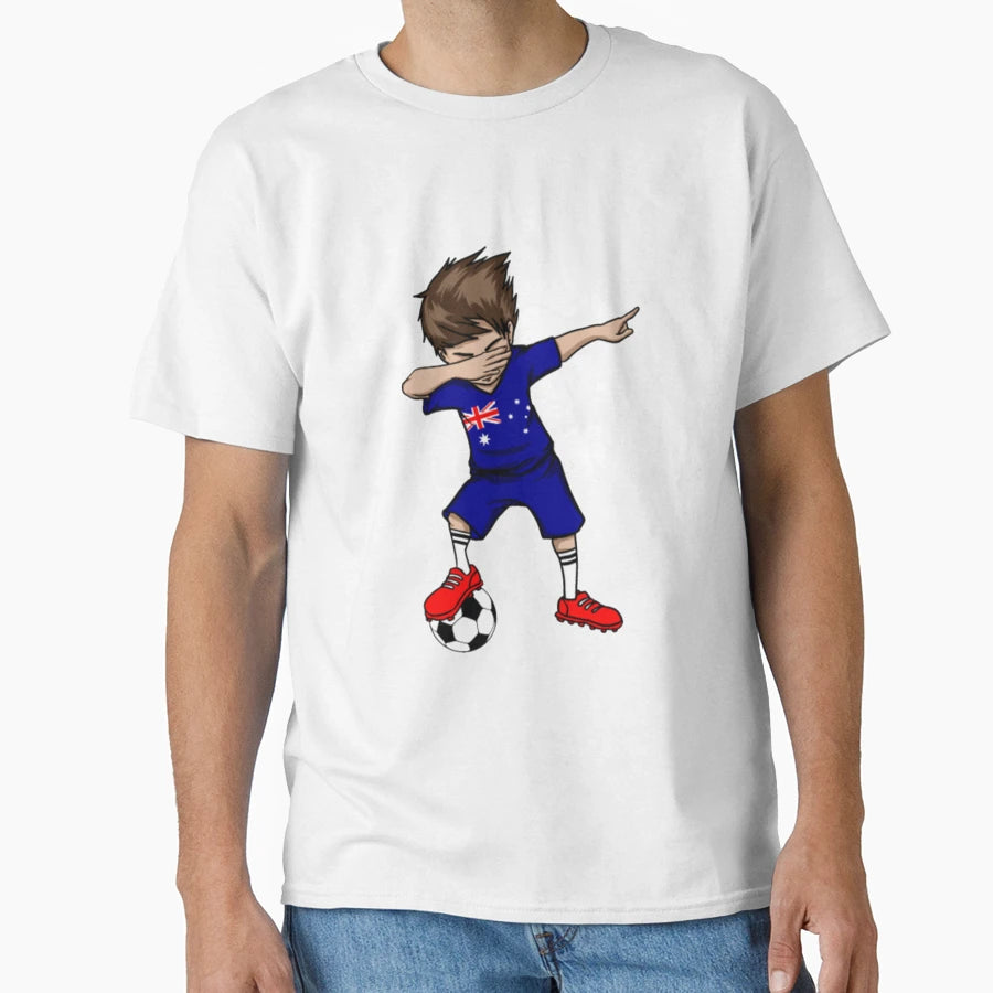 Australia Dab Soccer T-Shirt - Minimalist Print for Adults - T-Shirt, Sweatshirt, Hoodie