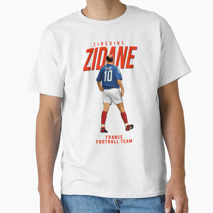 Zinedine Zidane 10 French National T-Shirt - Custom Art Print for Adults - T-Shirt, Sweatshirt, Hoodie