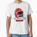Victory Through Christ Football Helmet T-Shirt - Graphic Print for Adults - T-Shirt, Sweatshirt, Hoodie