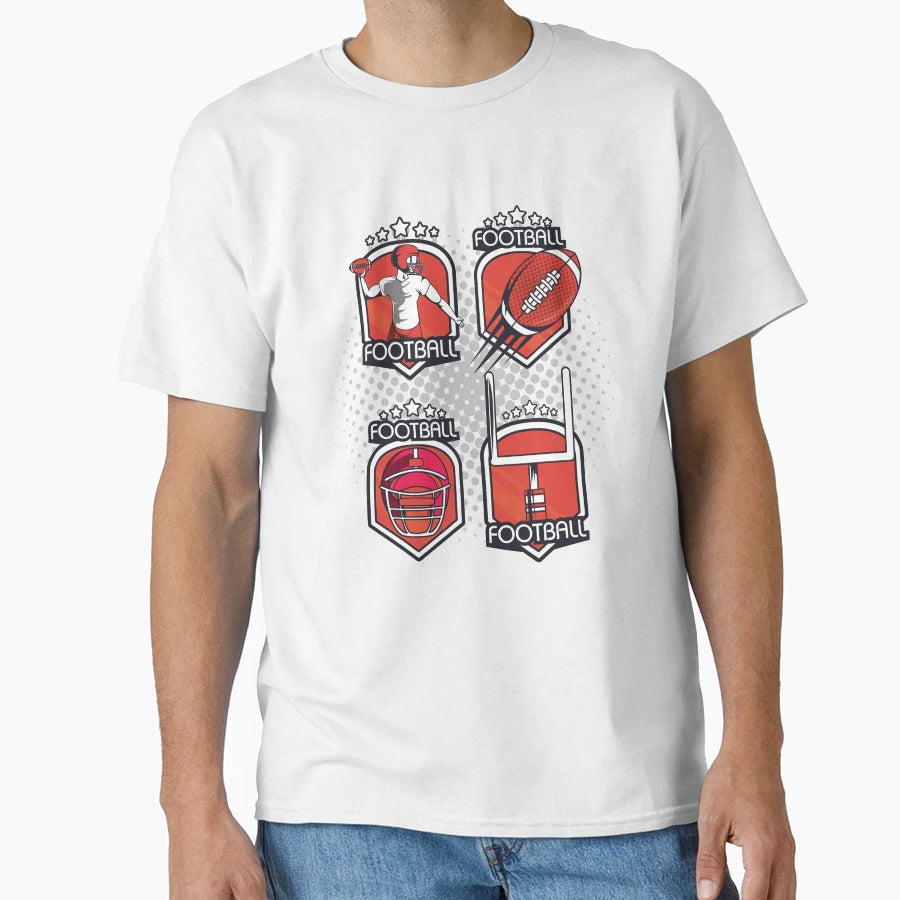 Football T-Shirt - Aesthetic Graphic Men Women - T-Shirt, Sweatshirt, Hoodie