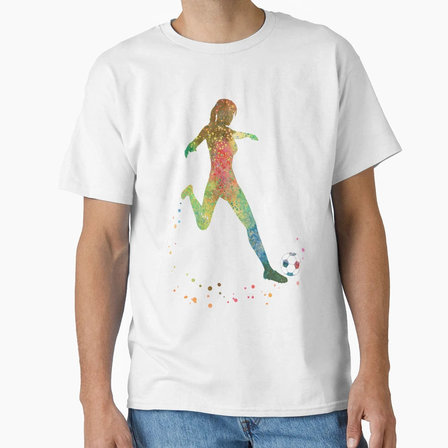 Female Soccer T-Shirt - Aesthetic Graphic Unisex - T-Shirt, Sweatshirt, Hoodie