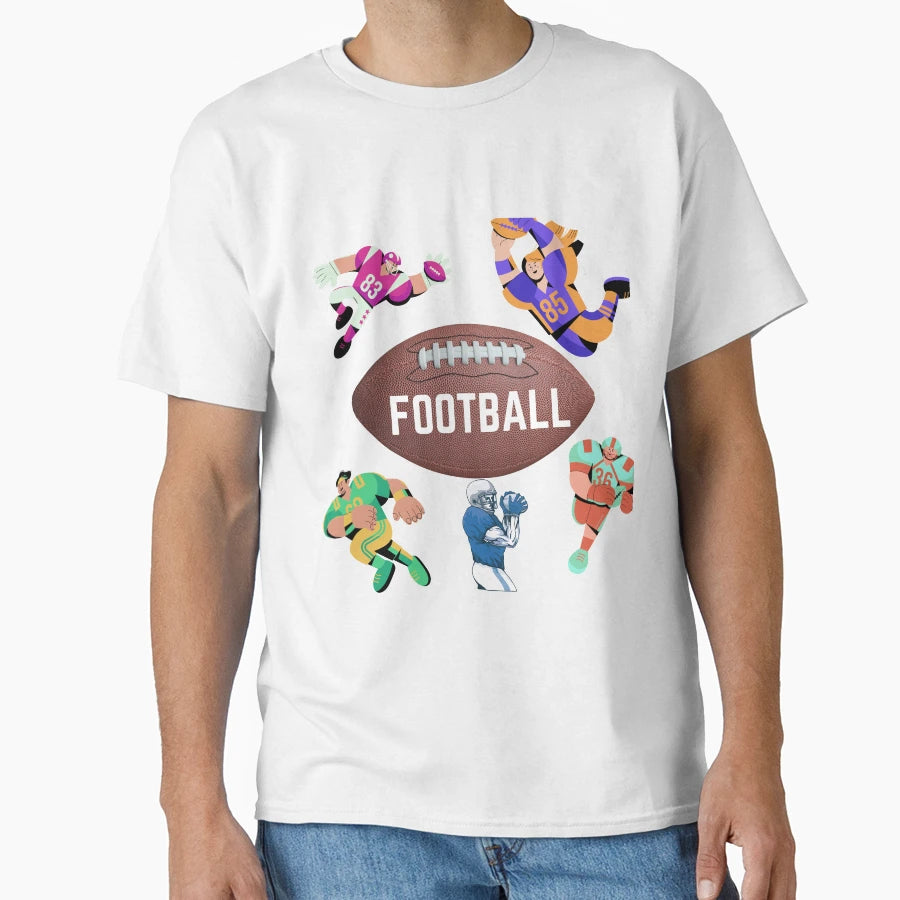 Football Game Players Night Sports Lover T-Shirt - Aesthetic Graphic Unisex - T-Shirt, Sweatshirt, Hoodie