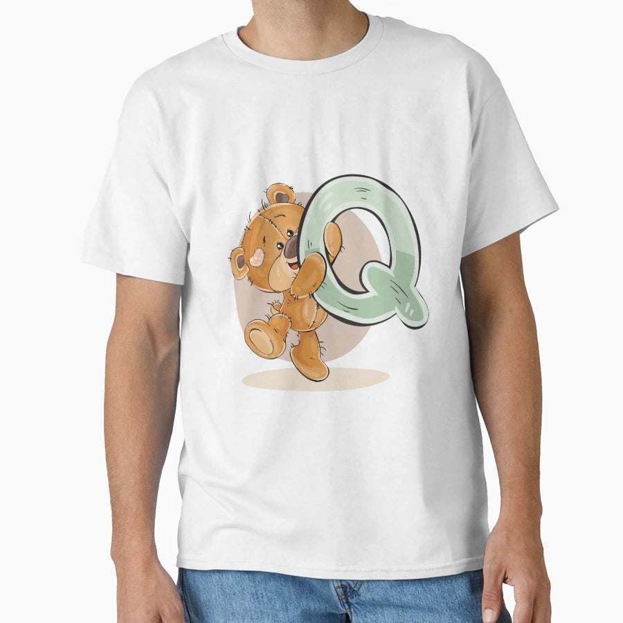 Letter Q T-Shirt - Minimalist Print for Adults - T-Shirt, Sweatshirt, Hoodie