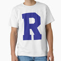 Alphabet Blue M Sports Letter M T-Shirt - Trendy Graphic for Adults - T-Shirt, Sweatshirt, Hoodie