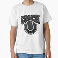 Tennis Coach Black Tennisball T-Shirt - Trendy Graphic Men Women - T-Shirt, Sweatshirt, Hoodie