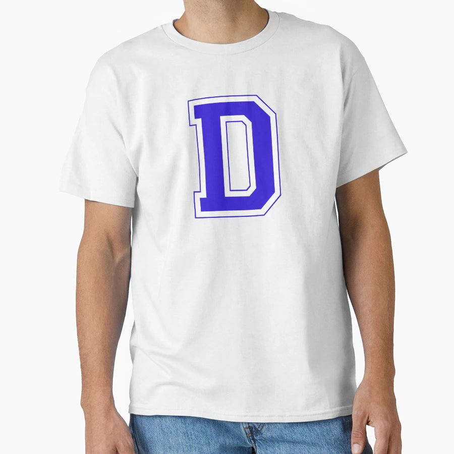 Varsity Letter D T-Shirt - Unique Graphic Unisex - T-Shirt, Sweatshirt, Hoodie