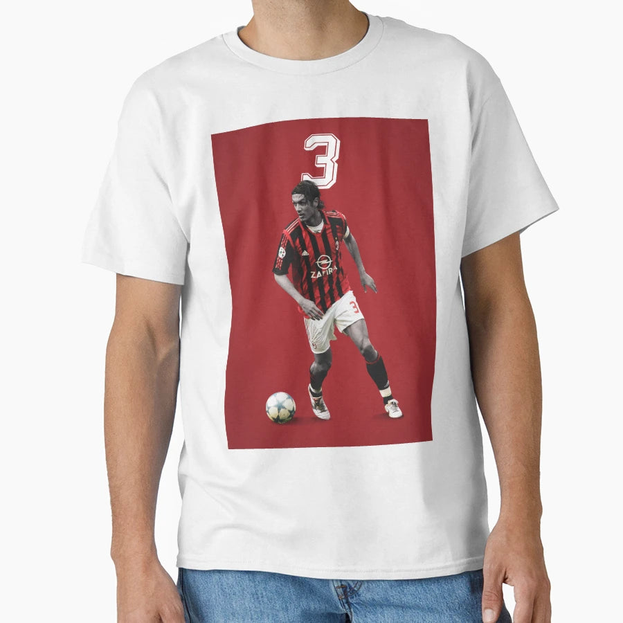 Paolo Maldini Legend T-Shirt - Custom Art Print Unisex - T-Shirt, Sweatshirt, Hoodie
