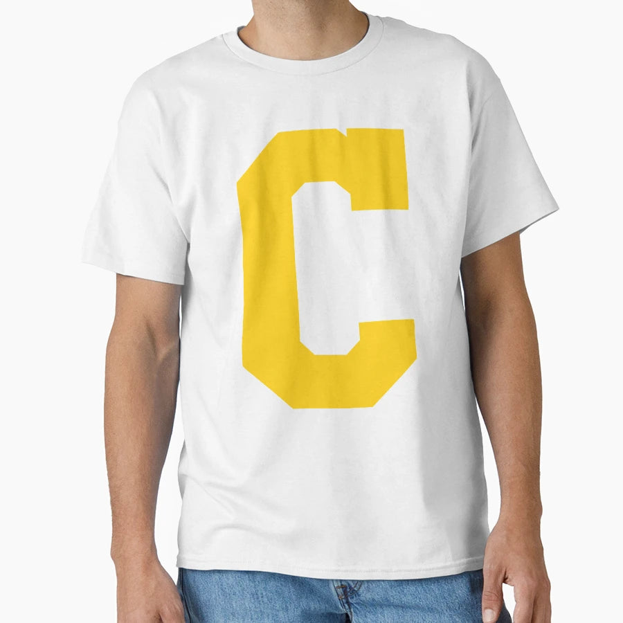 Alphabet Yellow C Sports Letter C T-Shirt - Custom Art Print for Adults - T-Shirt, Sweatshirt, Hoodie