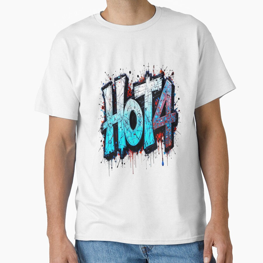 Hot 4 Graffiti Text Design in blue-white-red by - Adult & Kids T-Shirts, Sweatshirts & Hoodies apparel design preview 1