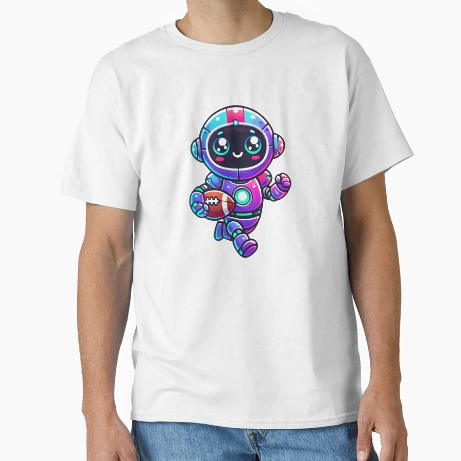 Robot Touchdown T-Shirt - Casual Everyday Wear Men Women - T-Shirt, Sweatshirt, Hoodie