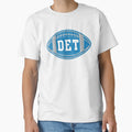 Detroit Throwback Football T-Shirt - Fun Novelty Design Unisex - T-Shirt, Sweatshirt, Hoodie
