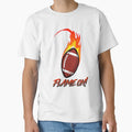 Flame American Football T-Shirt - Trendy Graphic Unisex - T-Shirt, Sweatshirt, Hoodie