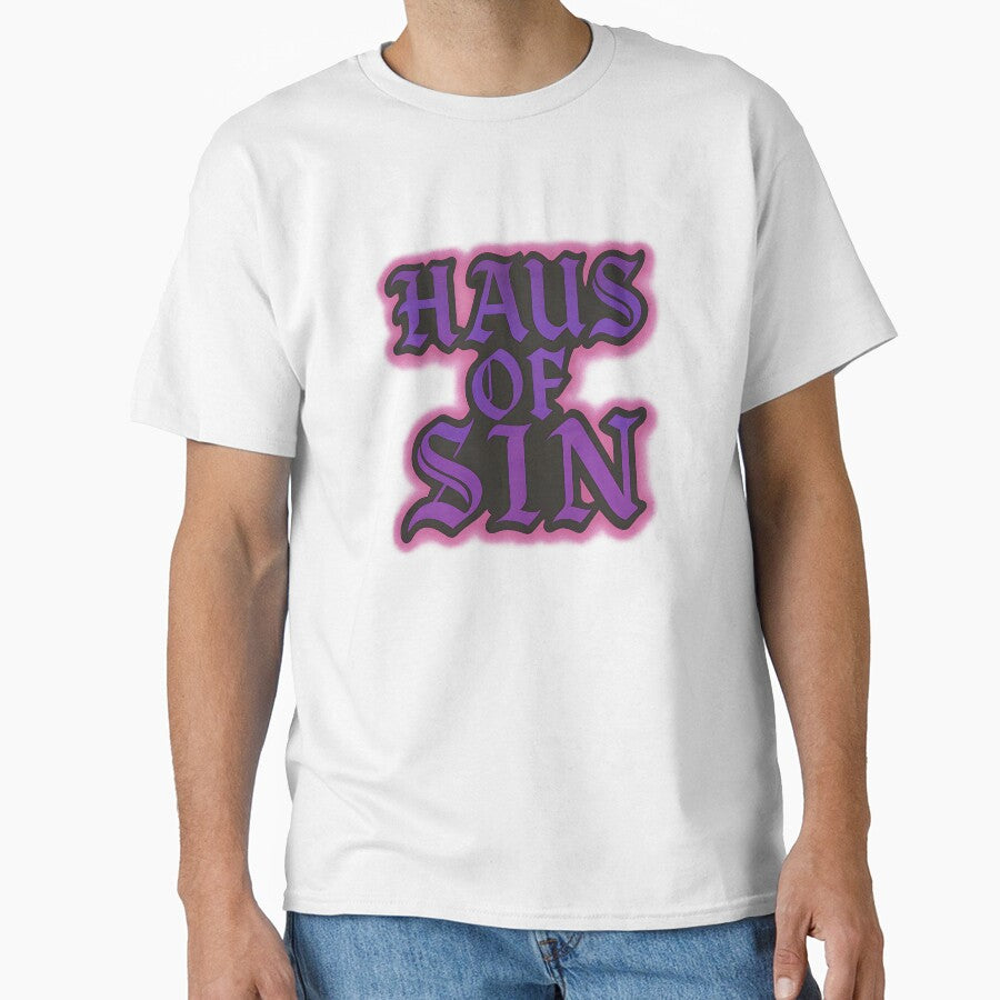 Haus Of Sin Bold Gothic Typography by - Adult & Kids T-Shirts, Sweatshirts & Hoodies apparel design preview 1