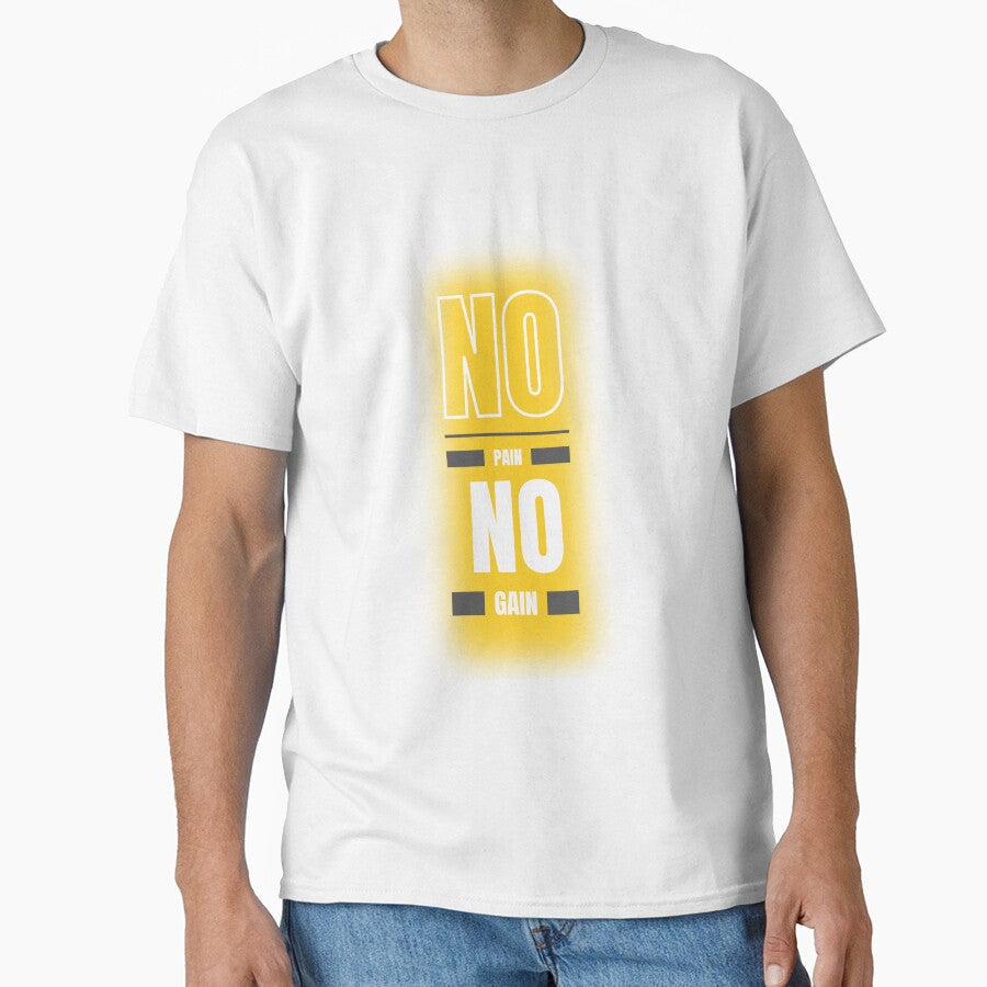 No Pain Gain Workout Motivation by nirmalsawlani - Adult & Kids T-Shirts, Sweatshirts & Hoodies apparel design preview 1