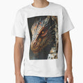 Realistic Dark Dragon Fantasy Creature Portrait by - Adult & Kids T-Shirts, Sweatshirts & Hoodies apparel design preview 1