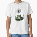 Green frog sitting under a dandelion by Truck Stop - Adult & Kids T-Shirts, Sweatshirts & Hoodies apparel design preview 1