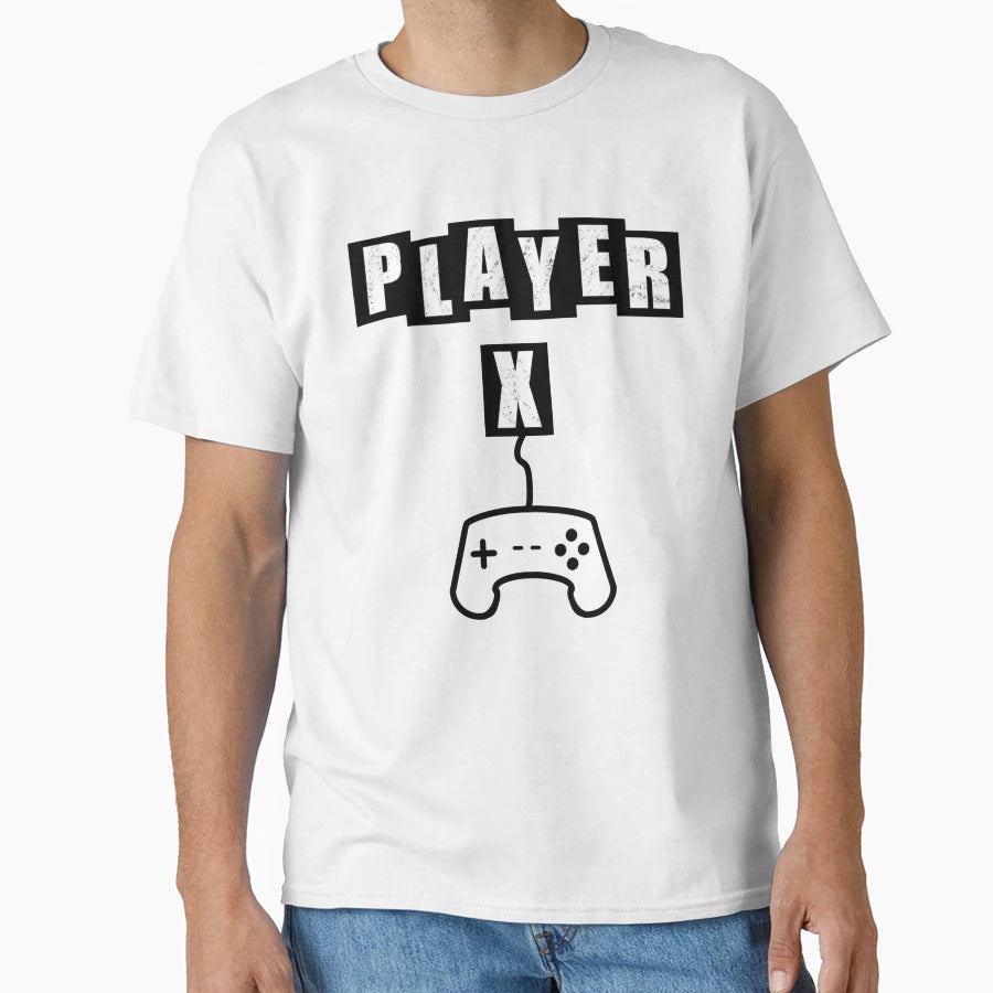 Player X White T-Shirt - Fun Novelty Design Unisex - T-Shirt, Sweatshirt, Hoodie