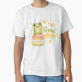 Good Vibes Cute Frog Mushroom Stars Kawaii Design by - Adult & Kids T-Shirts, Sweatshirts & Hoodies apparel design preview 1