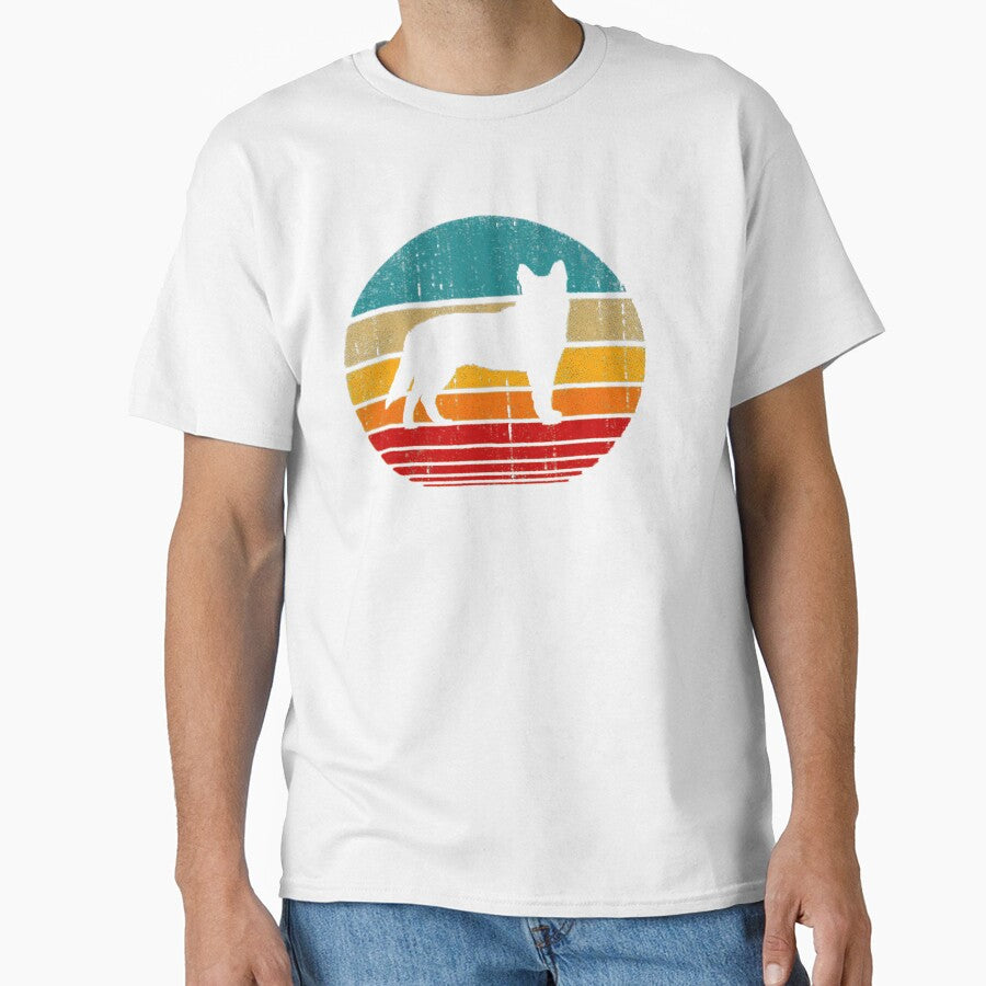 Australian Cattle Dog Blue Heeler Retro Vintage 60s - Adult & Kids T-Shirts, Sweatshirts & Hoodies apparel design preview 1