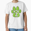 Green Paw Monogram Z T-Shirt - Fun Novelty Design Men Women - T-Shirt, Sweatshirt, Hoodie