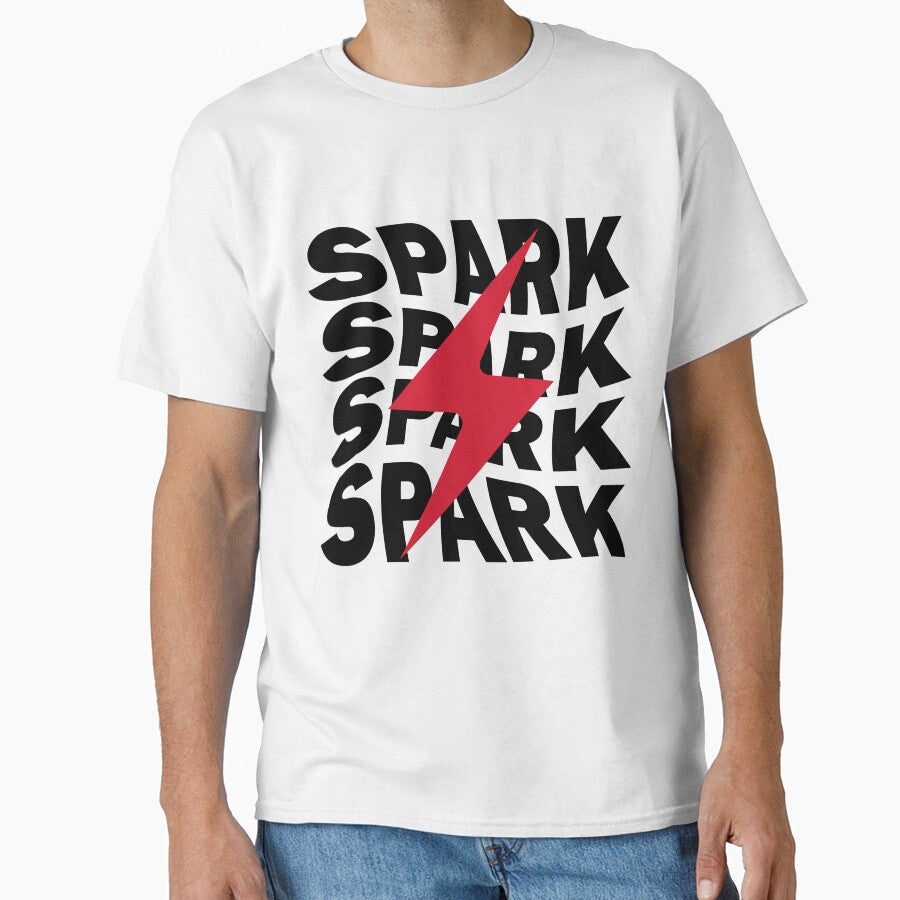 SPARK Bold Typography Explosion Design by ManyVersee - Adult & Kids T-Shirts, Sweatshirts & Hoodies apparel design preview 1