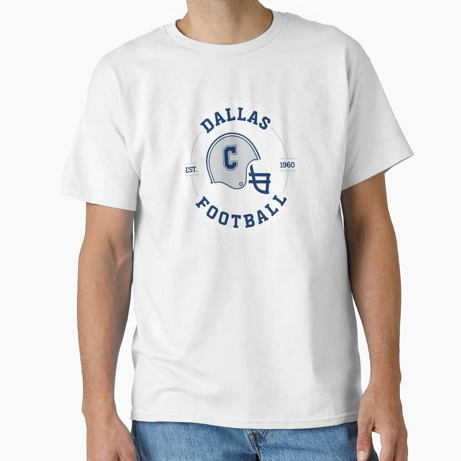 Dallas Football Badge T-Shirt - Minimalist Print Unisex - T-Shirt, Sweatshirt, Hoodie