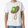 Frog On Brown Mushroom by Cutsiecottage - Adult & Kids T-Shirts, Sweatshirts & Hoodies apparel design preview 1