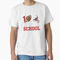 100 Days School Football Fun Gift T-Shirt - Graphic Print for Adults - T-Shirt, Sweatshirt, Hoodie
