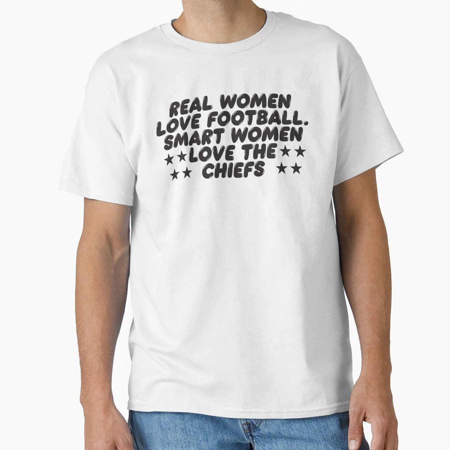 Real Love Football Smart Love Chiefs T-Shirt - Aesthetic Graphic for Adults - T-Shirt, Sweatshirt, Hoodie