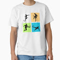 Football Players Soccer Action T-Shirt - Minimalist Print Men Women - T-Shirt, Sweatshirt, Hoodie