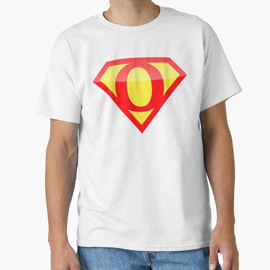 Superhero Symbol Letter O Logo T-Shirt - Trendy Graphic Unisex - T-Shirt, Sweatshirt, Hoodie
