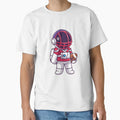 Astronaut And Football Fan T-Shirt - Novelty Apparel for Adults - T-Shirt, Sweatshirt, Hoodie