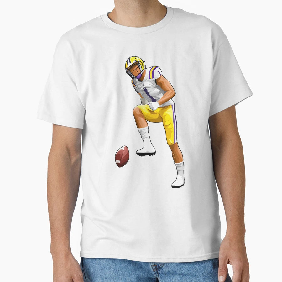 Jamarr Chase 1 Celebrate Touchdown T-Shirt - Aesthetic Graphic for Adults - T-Shirt, Sweatshirt, Hoodie