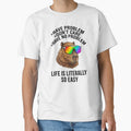 Funny Capybara Life Is Literally So Easy Meme by - Adult & Kids T-Shirts, Sweatshirts & Hoodies apparel design preview 1
