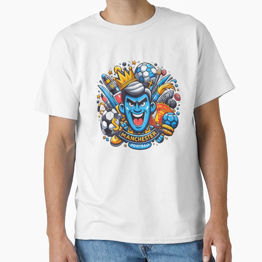 Manchester Football T-Shirt - Unique Graphic Unisex - T-Shirt, Sweatshirt, Hoodie
