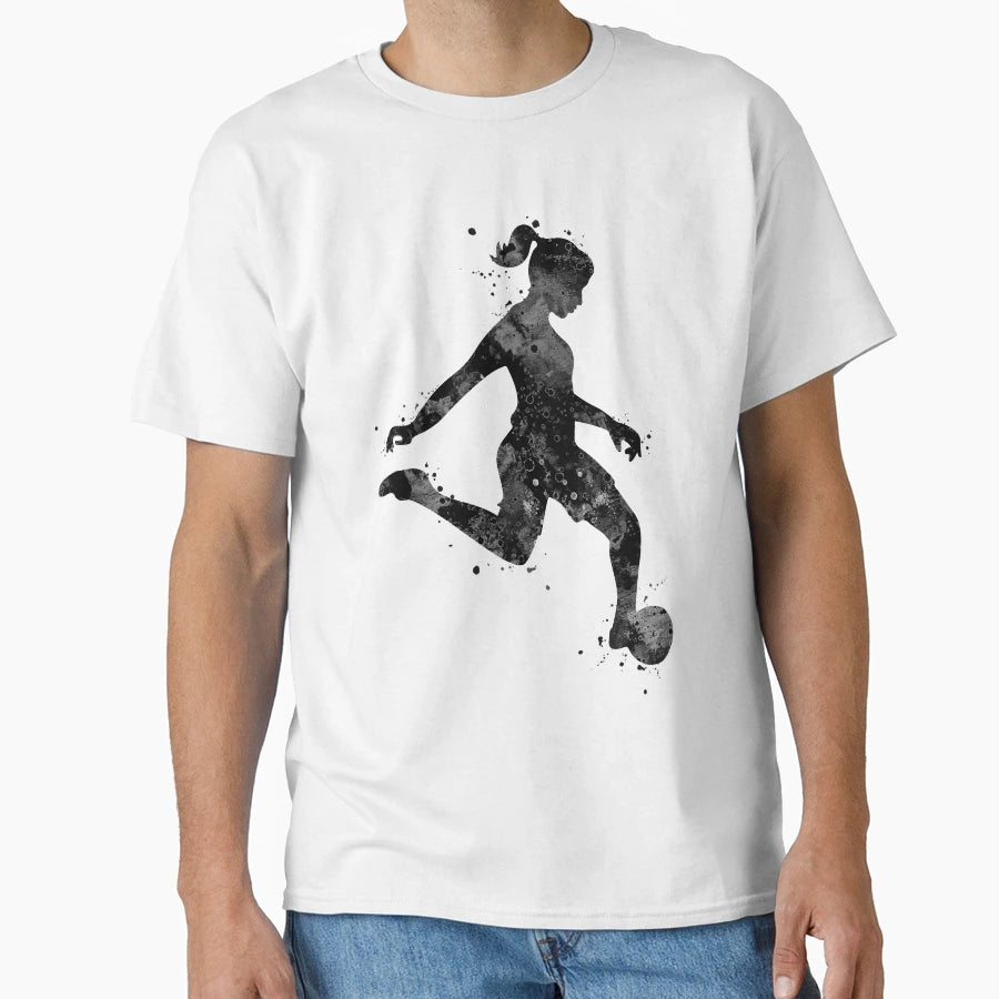 Soccer Art Black And White T-Shirt - Aesthetic Graphic Men Women - T-Shirt, Sweatshirt, Hoodie