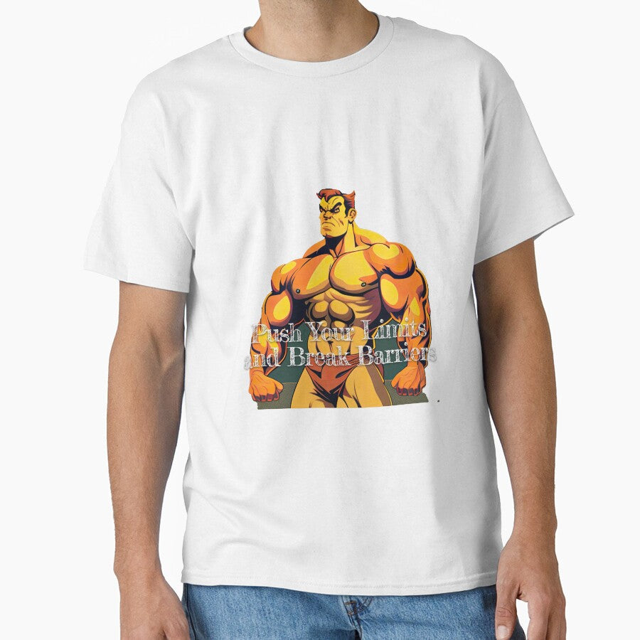 Push Your Limits and Break BarriersDesignBodybuilding - Adult & Kids T-Shirts, Sweatshirts & Hoodies apparel design preview 1