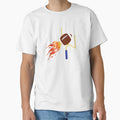 Football Fire T-Shirt - Fun Novelty Design Unisex - T-Shirt, Sweatshirt, Hoodie