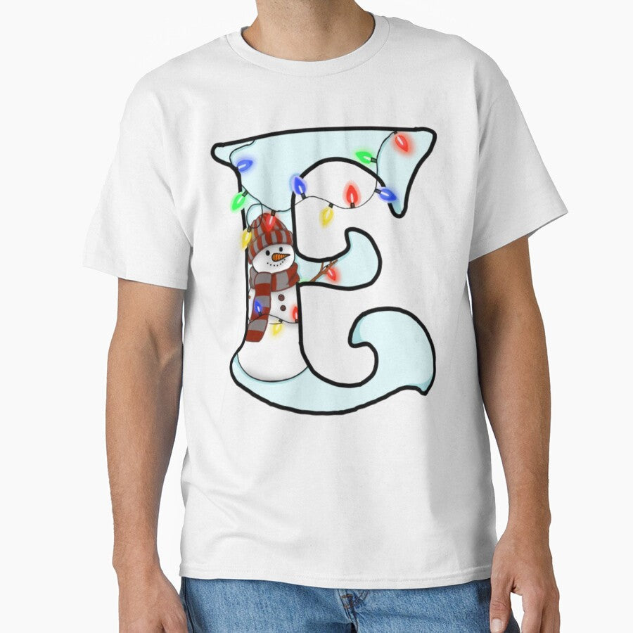 Holiday themed letter E by Artistkhg - Adult & Kids T-Shirts, Sweatshirts & Hoodies apparel design preview 1