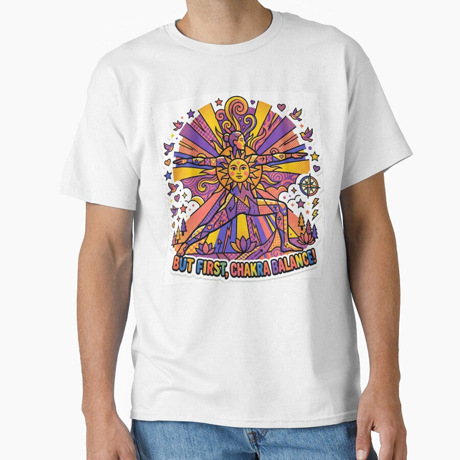 Yoga Pose Pop Art Bold Colorful Wellness Sticker by - Adult & Kids T-Shirts, Sweatshirts & Hoodies apparel design preview 1