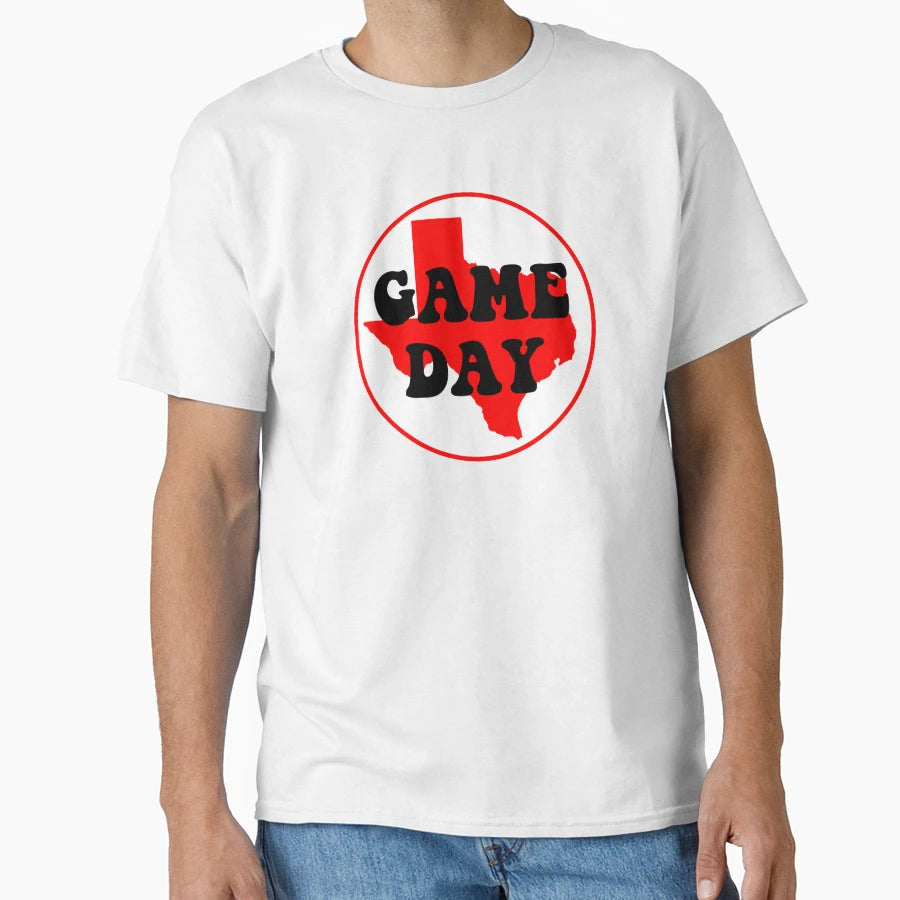 Red And Black Texas Game Day T-Shirt - Custom Art Print for Adults - T-Shirt, Sweatshirt, Hoodie