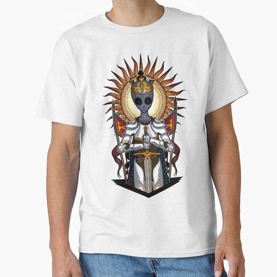 The alien King Arthur Color version by ToleStyle - Adult & Kids T-Shirts, Sweatshirts & Hoodies apparel design preview 1