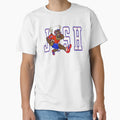 Buffalo Quarterback 17 Cartoon Bold T-Shirt - Graphic Print for Adults - T-Shirt, Sweatshirt, Hoodie
