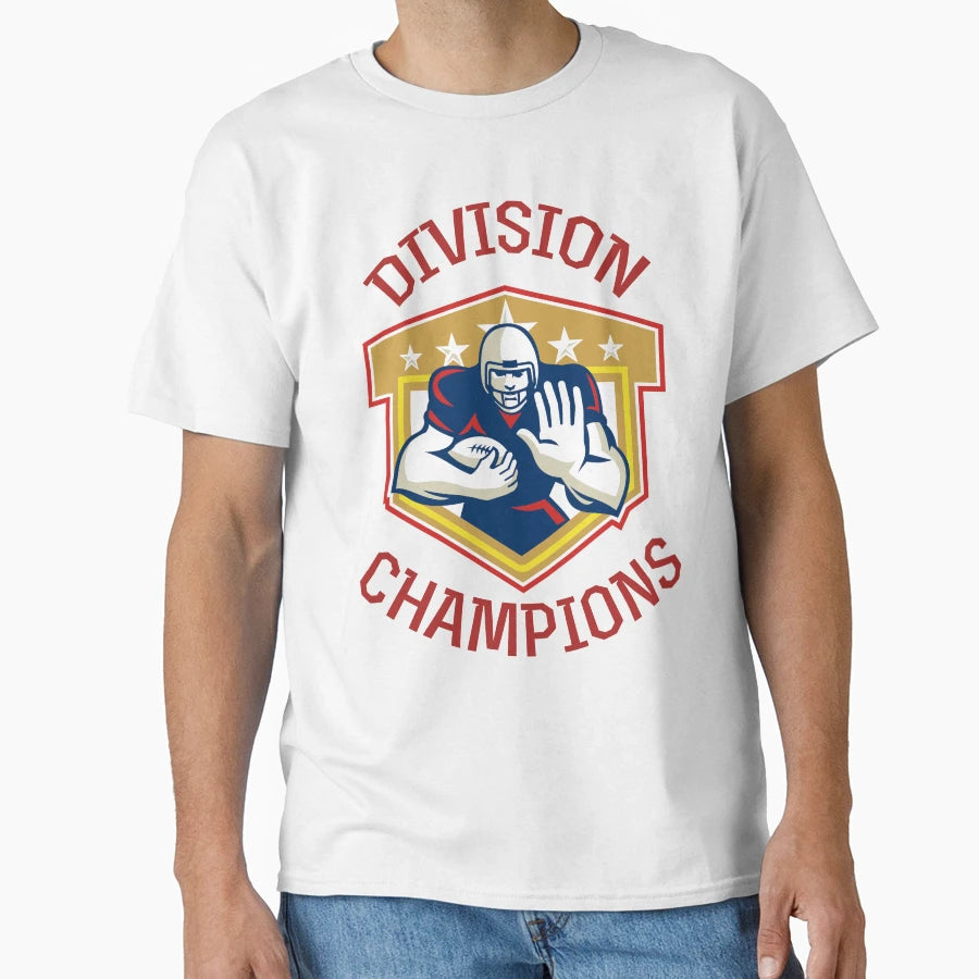 American Football Division Champions T-Shirt - Fun Novelty Design Unisex - T-Shirt, Sweatshirt, Hoodie