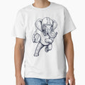 Elephant Playing American Football T-Shirt - Custom Art Print Men Women - T-Shirt, Sweatshirt, Hoodie