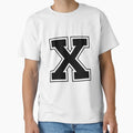 Letter X T-Shirt - Minimalist Print Unisex - T-Shirt, Sweatshirt, Hoodie