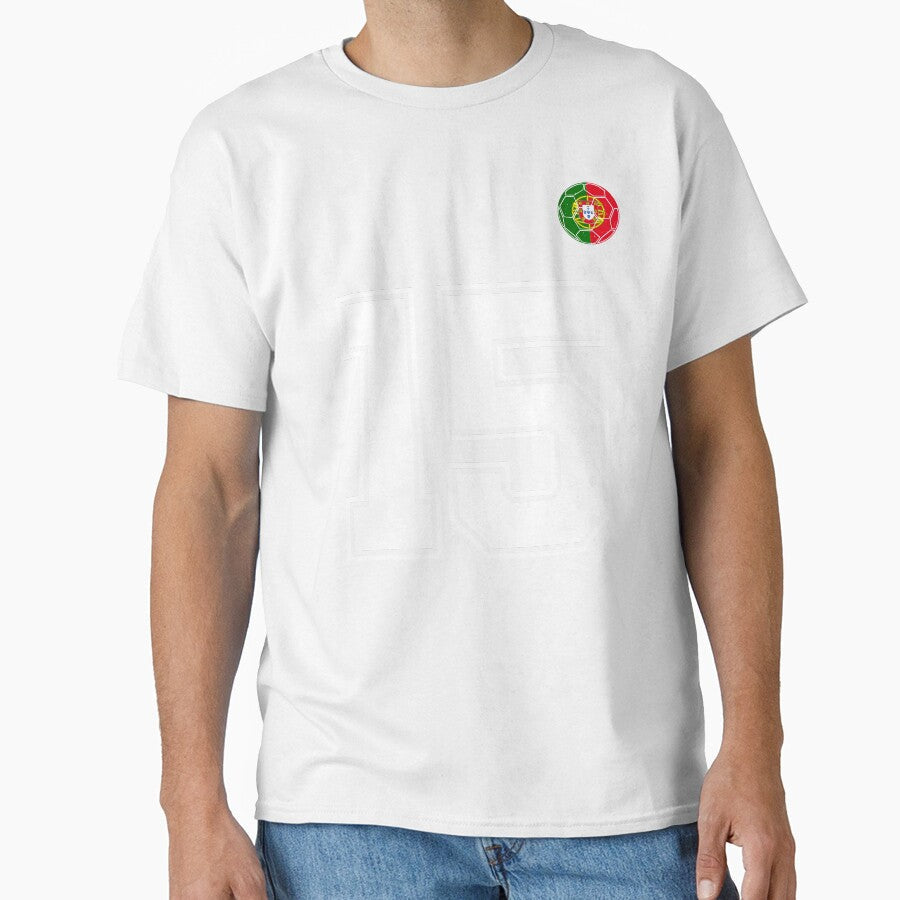 Portugal Soccer Number 15 Vintage Sports Fan by - Adult & Kids T-Shirts, Sweatshirts & Hoodies apparel design preview 1