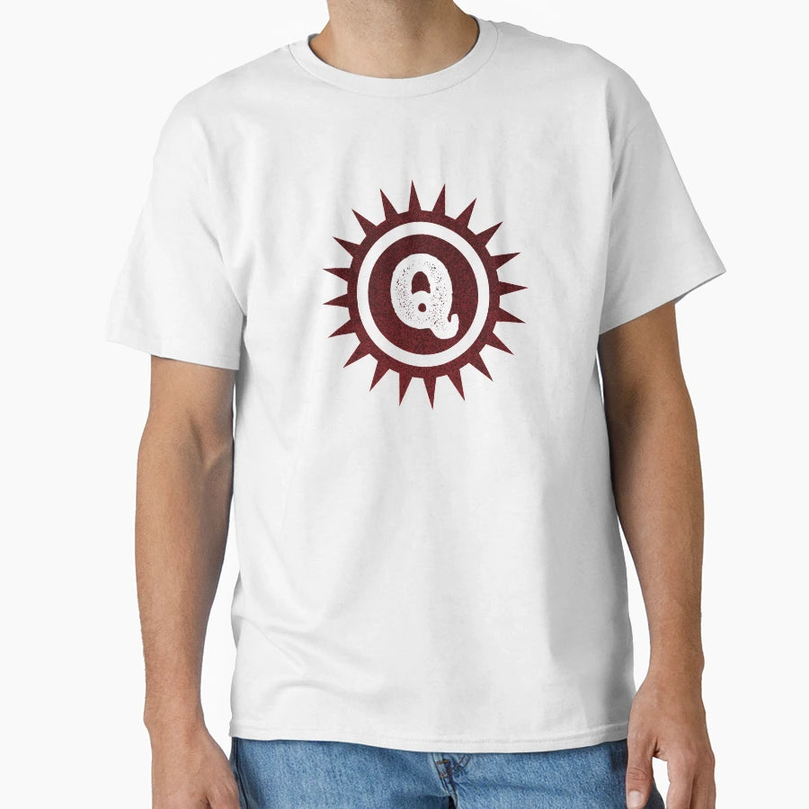 Monogram Q Red Spike Logo T-Shirt - Novelty Apparel Unisex - T-Shirt, Sweatshirt, Hoodie