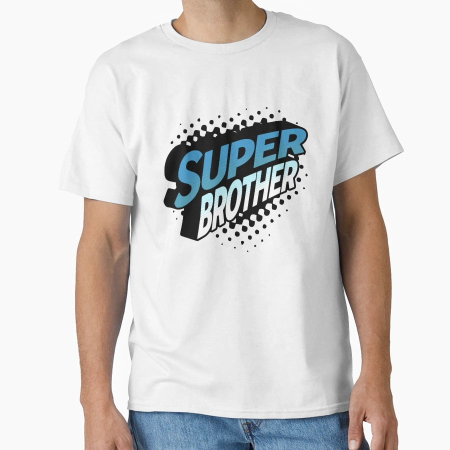 Super Brother Little Bro New Brother T-Shirt - Graphic Print for Adults - T-Shirt, Sweatshirt, Hoodie