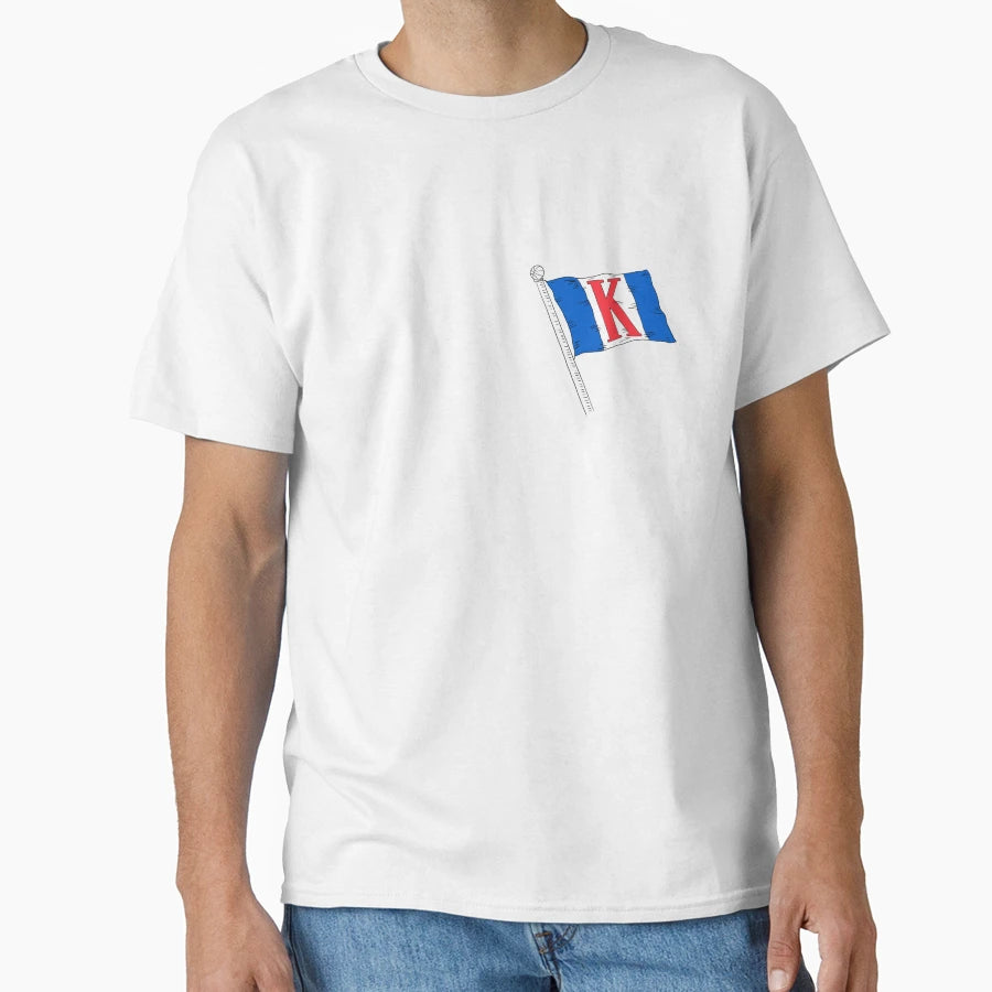 Ku Gameday Flag T-Shirt - Aesthetic Graphic Unisex - T-Shirt, Sweatshirt, Hoodie